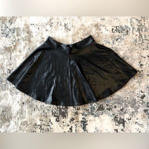 Faux Leather Mini Skirt